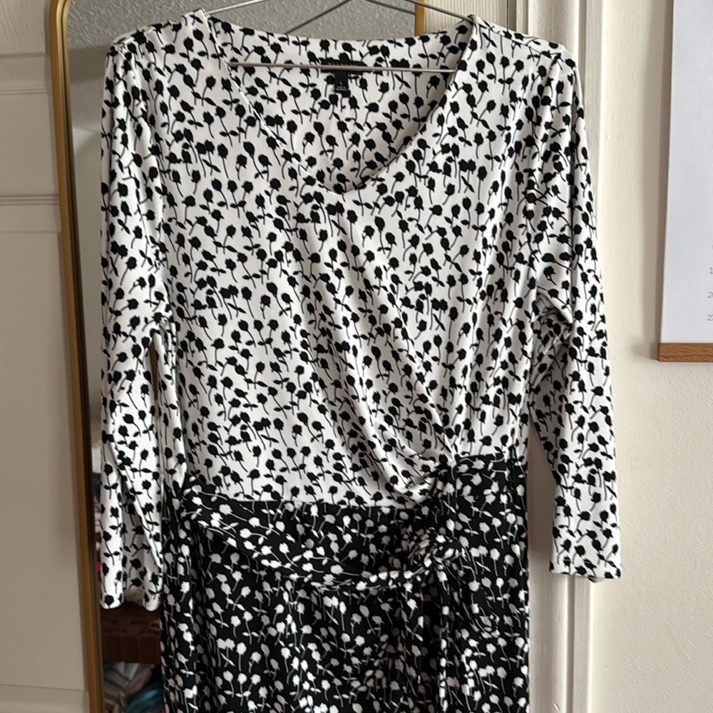 NEW | Talbots | Jersey Midi Faux-Wrap Dress